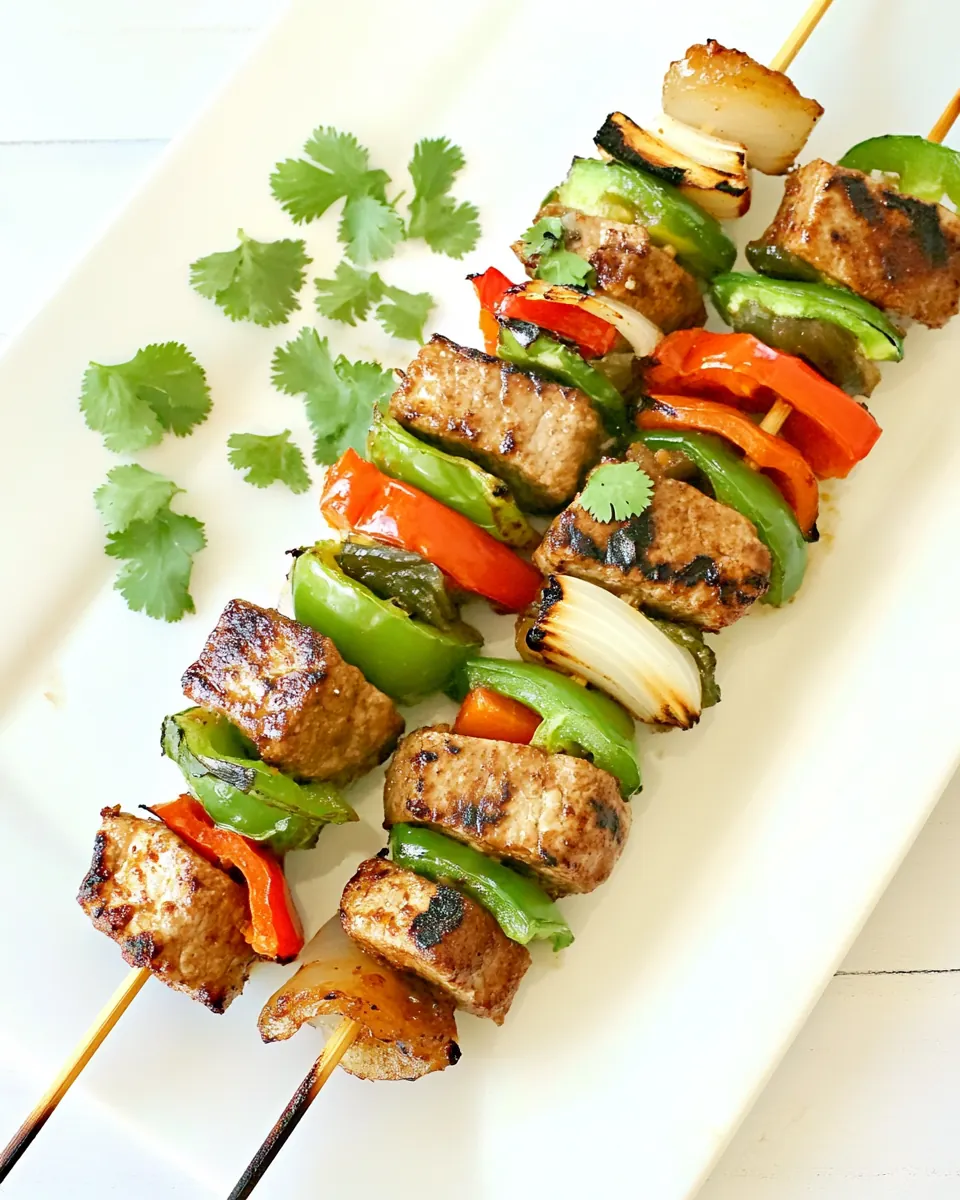 Fajitas on a Stick