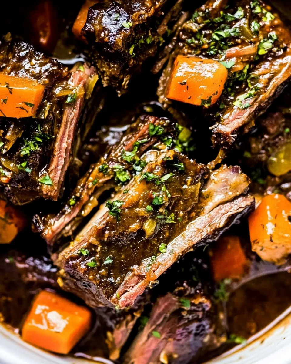 Fall off the Bone Slow Cooker Short Ribs