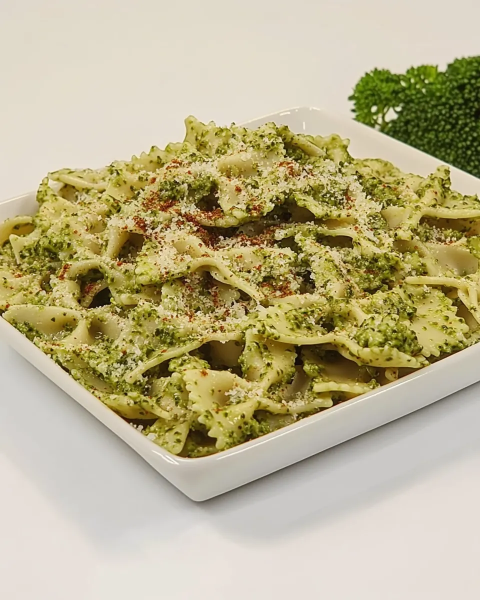 Farfalle with Broccoli Pesto