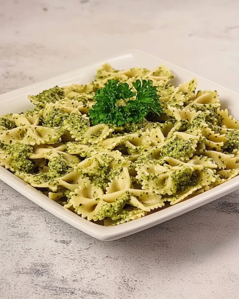 Farfalle with Broccoli Pesto