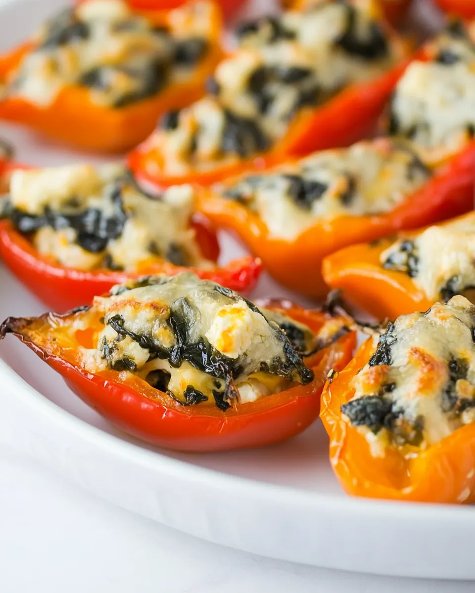Feta Stuffed Mini Sweet Peppers