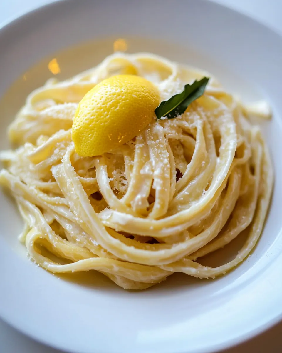 Fettuccine with Lemon Mascarpone Sauce
