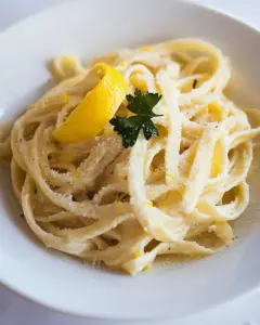 Fettuccine with Lemon Mascarpone Sauce