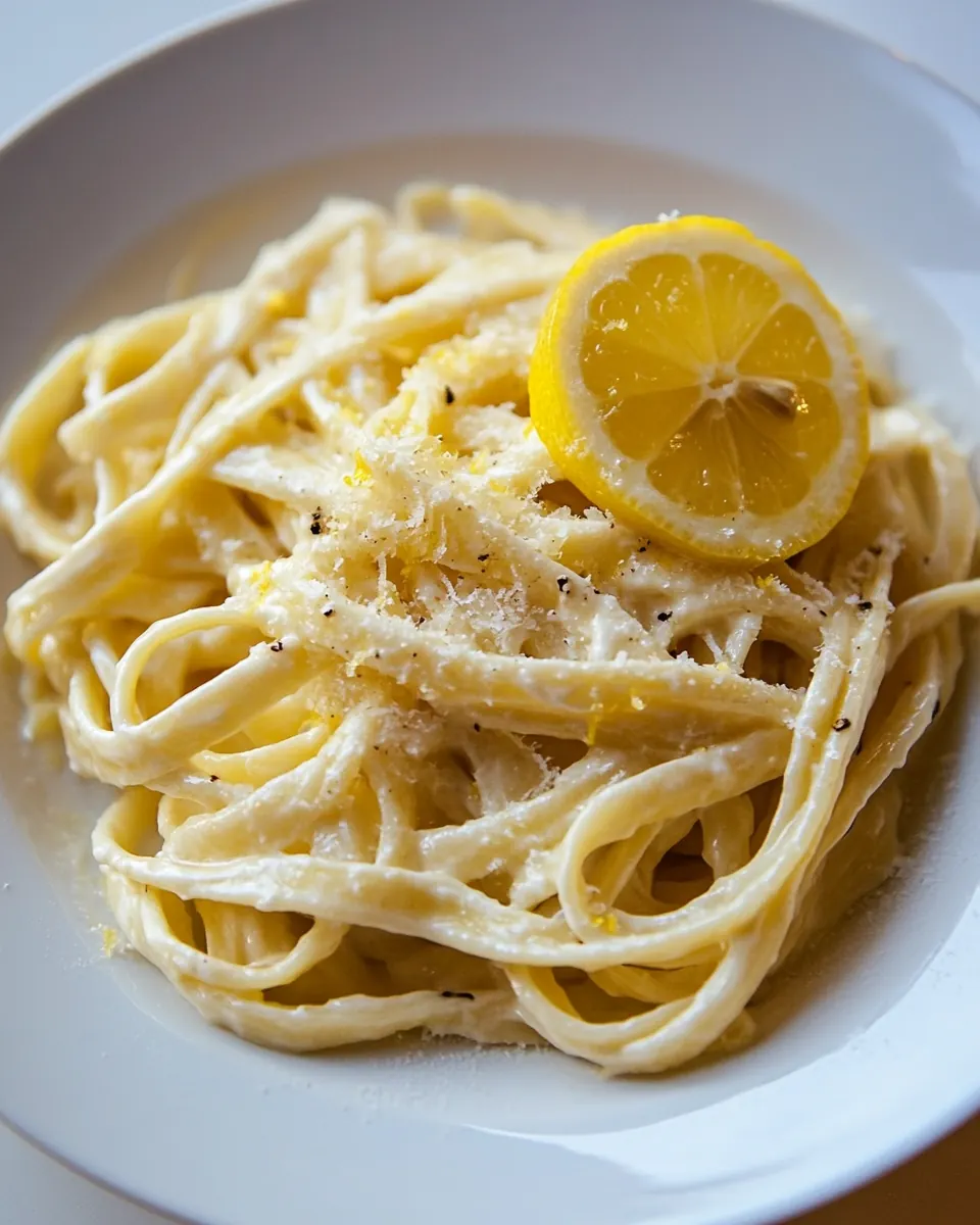 Fettuccine with Lemon Mascarpone Sauce