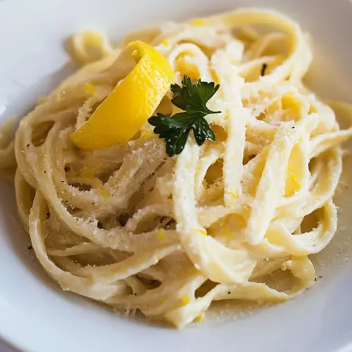 Fettuccine with Lemon Mascarpone Sauce