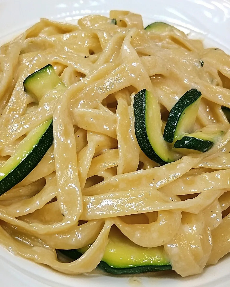 Fettuccine with Zucchini and Onions