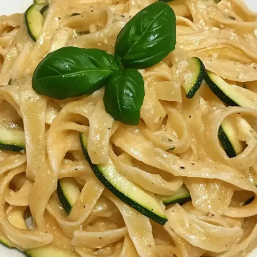Fettuccine with Zucchini and Onions