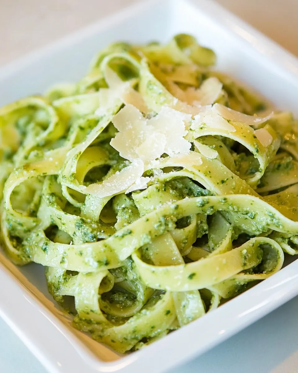 Fettucine al Pesto Genovese