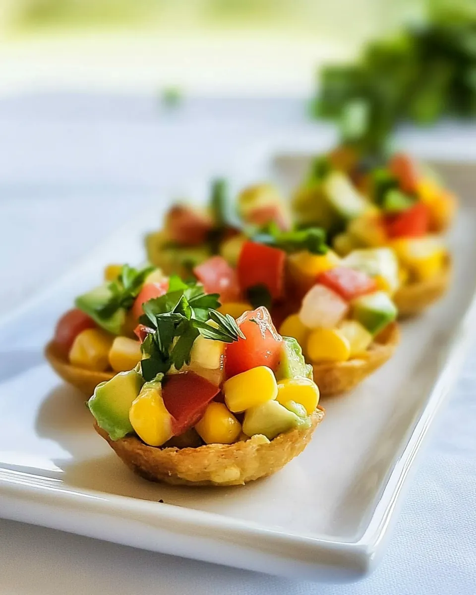 Fire Roasted Corn and Avocado Bites