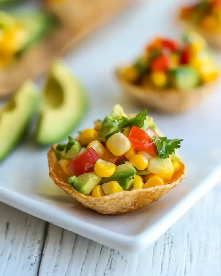 Fire Roasted Corn and Avocado Bites