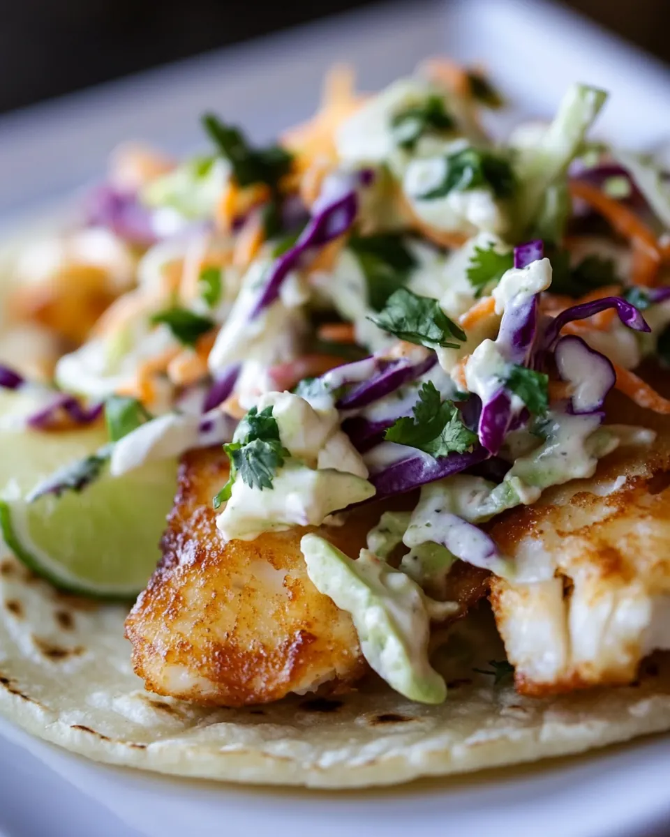 Fish Tostadas with Yogurt Slaw