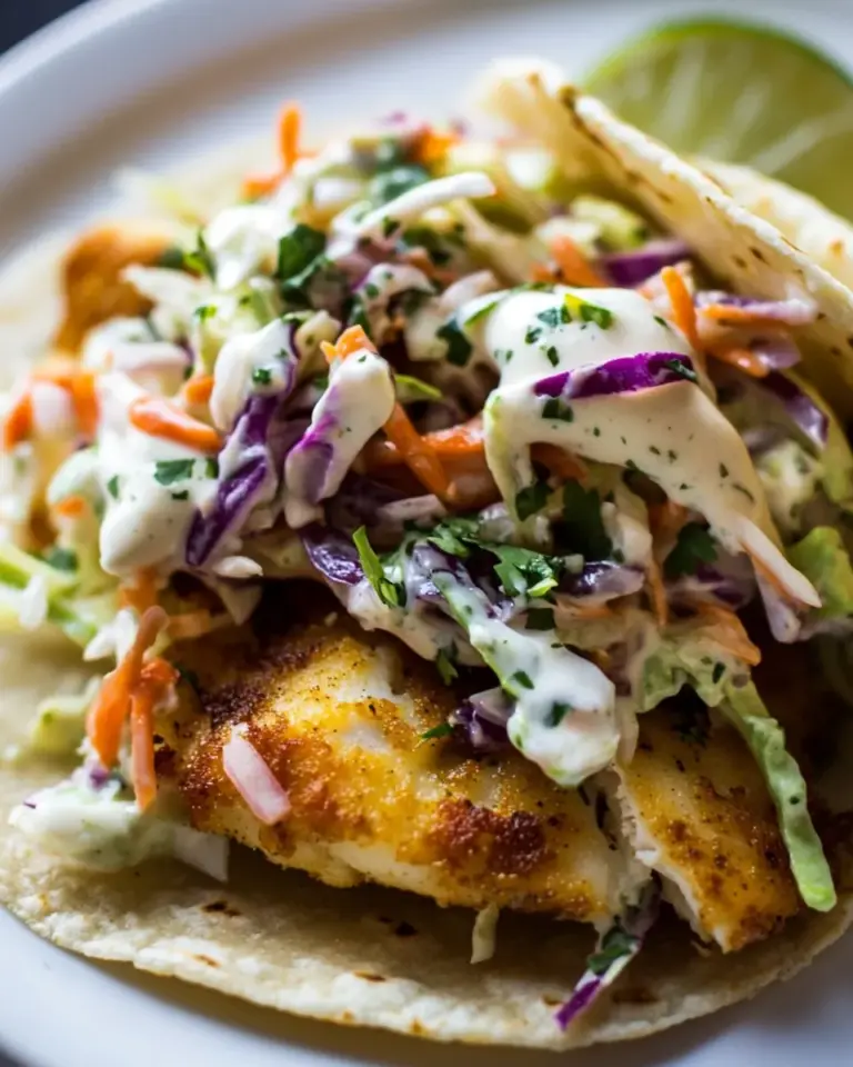 Fish Tostadas with Yogurt Slaw