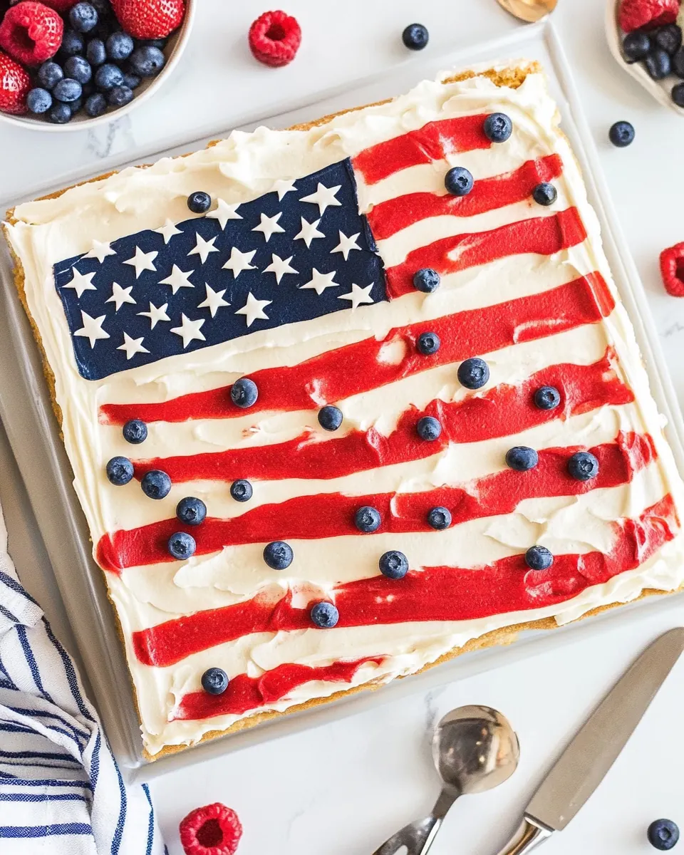 Flag Cake