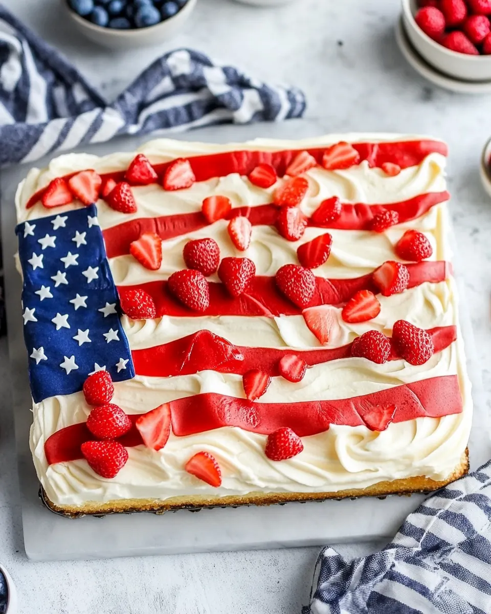 Flag Cake