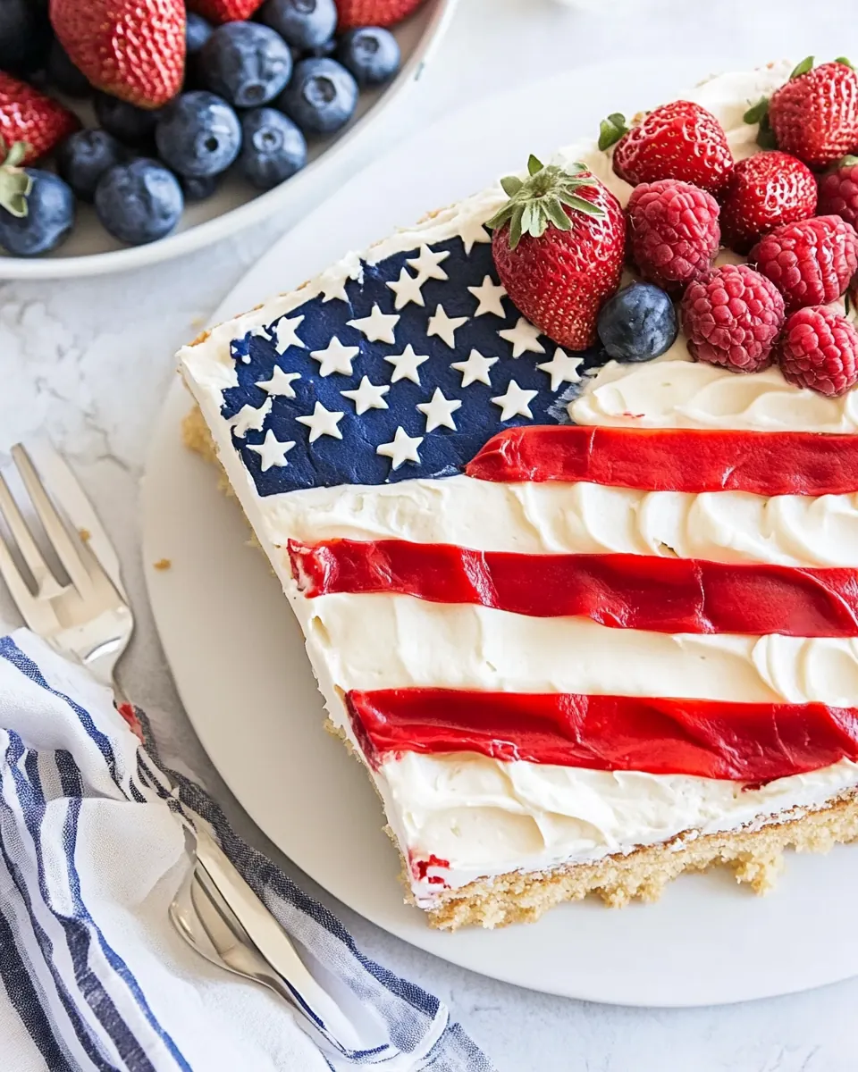 Flag Cake