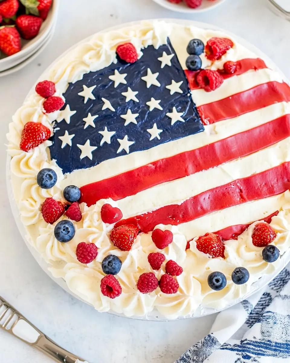 Flag Cake