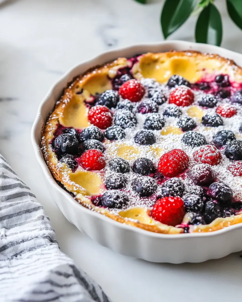 Flaugnarde of Mixed Berries