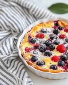 Flaugnarde of Mixed Berries