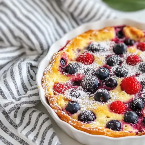 Flaugnarde of Mixed Berries