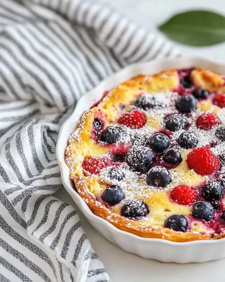 Flaugnarde of Mixed Berries