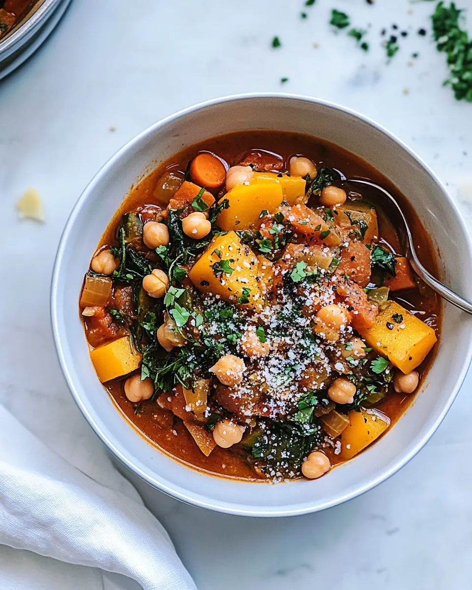 Flavours of Morocco Inspired Vegetable and Chickpea Stew