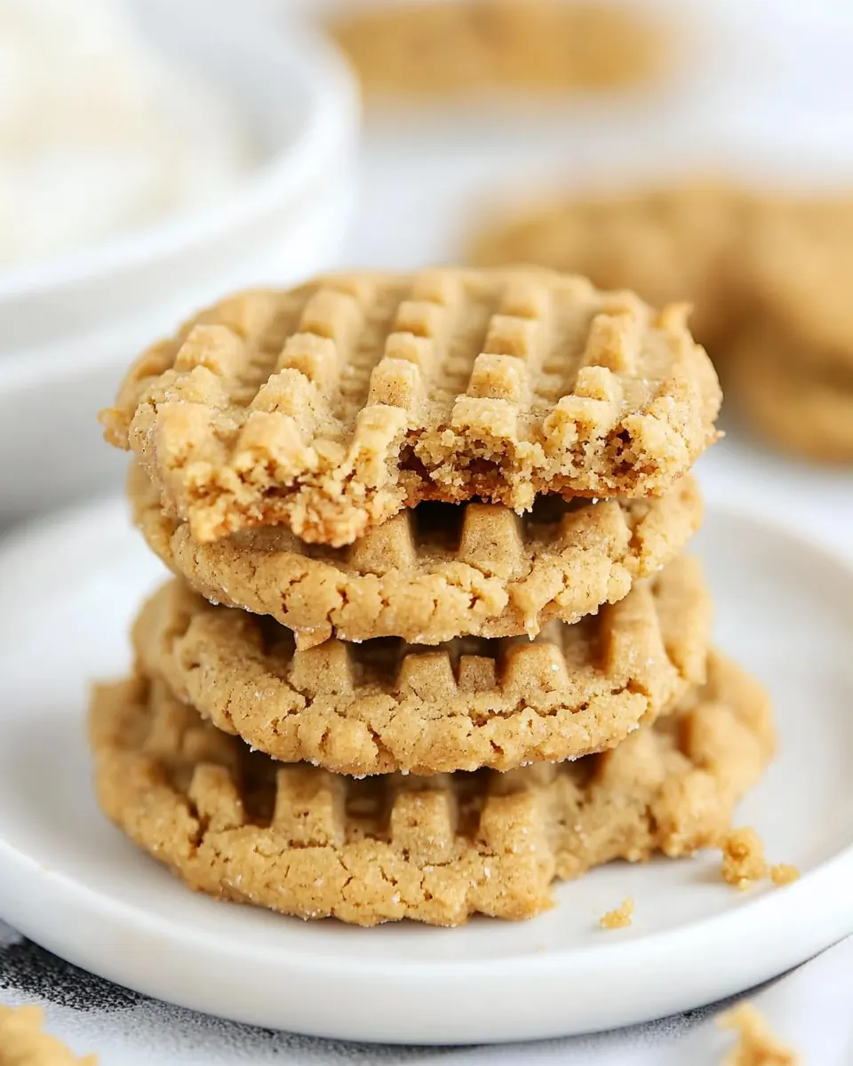 Flourless Peanut Butter Cookies