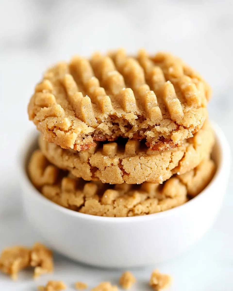 Flourless Peanut Butter Cookies