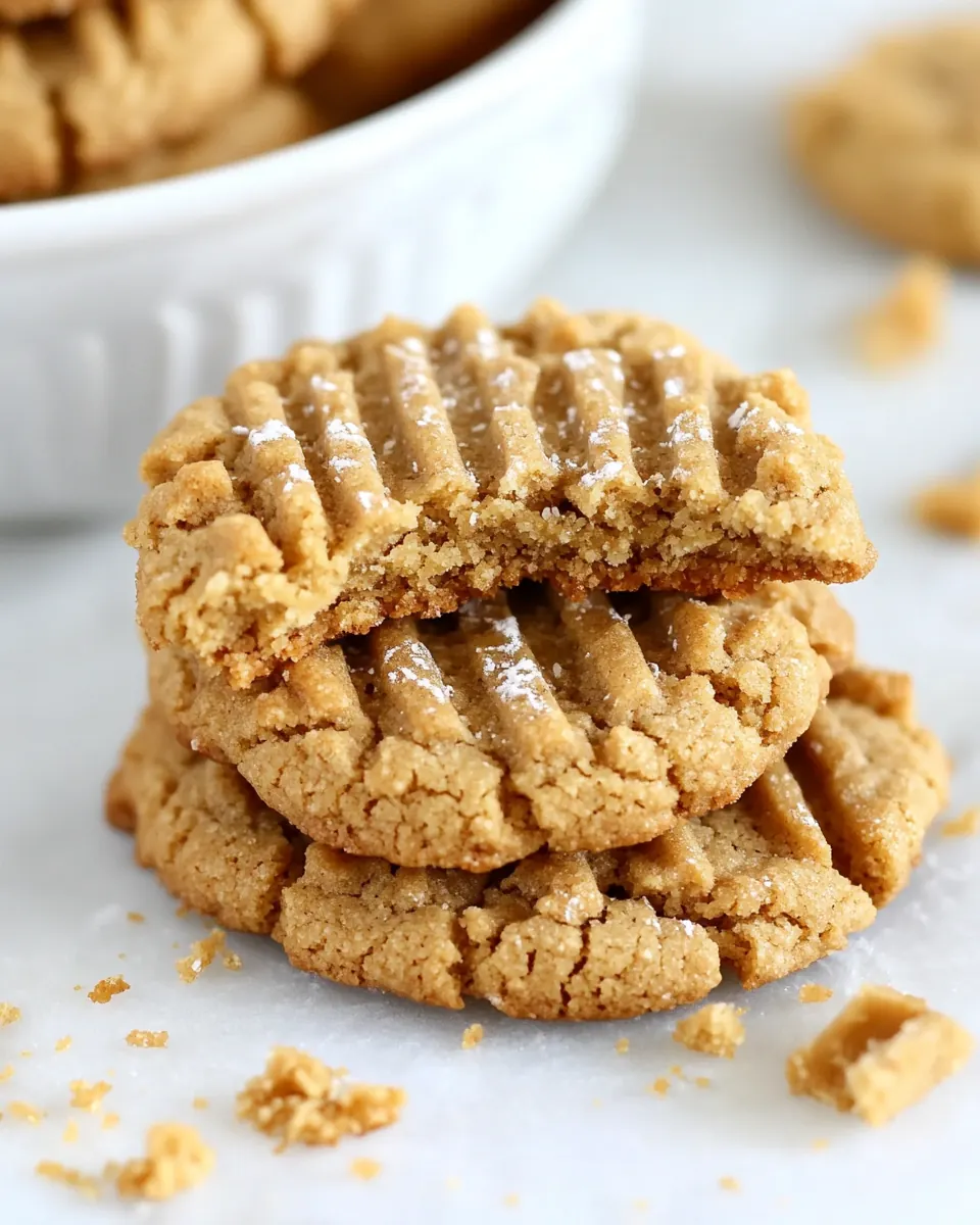 Flourless Peanut Butter Cookies
