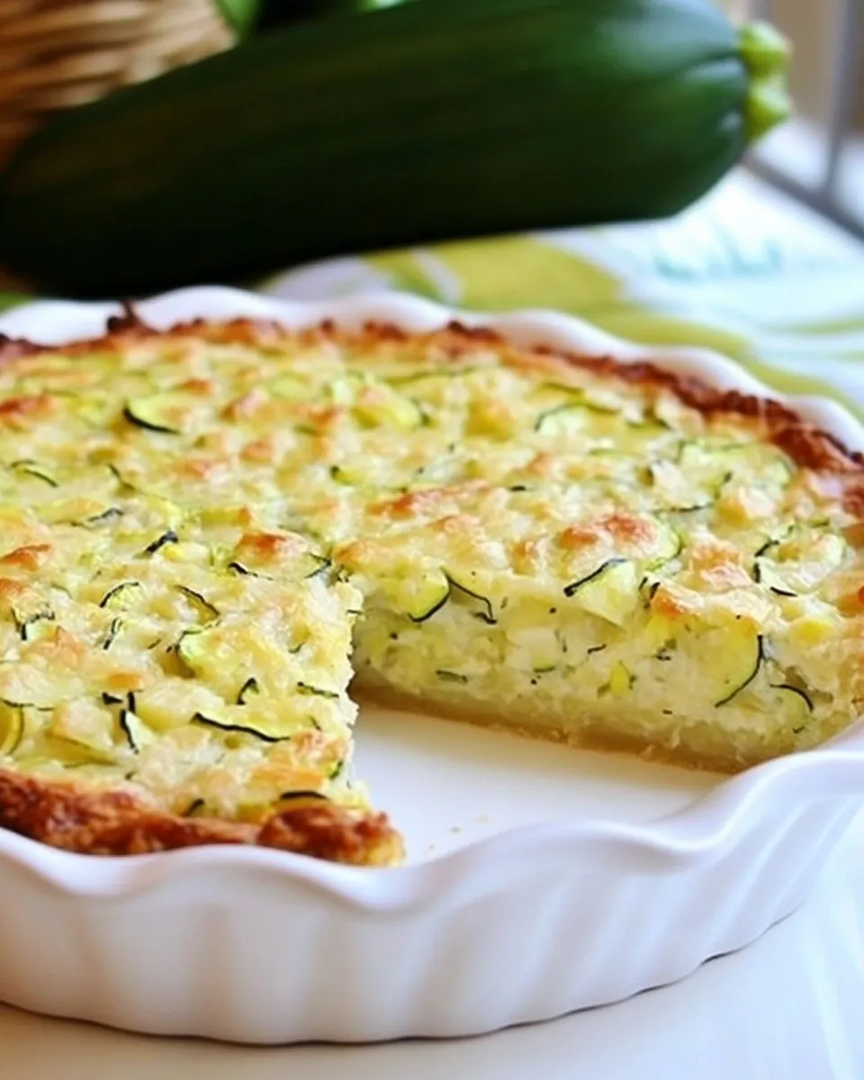 Flourless Zucchini Pie