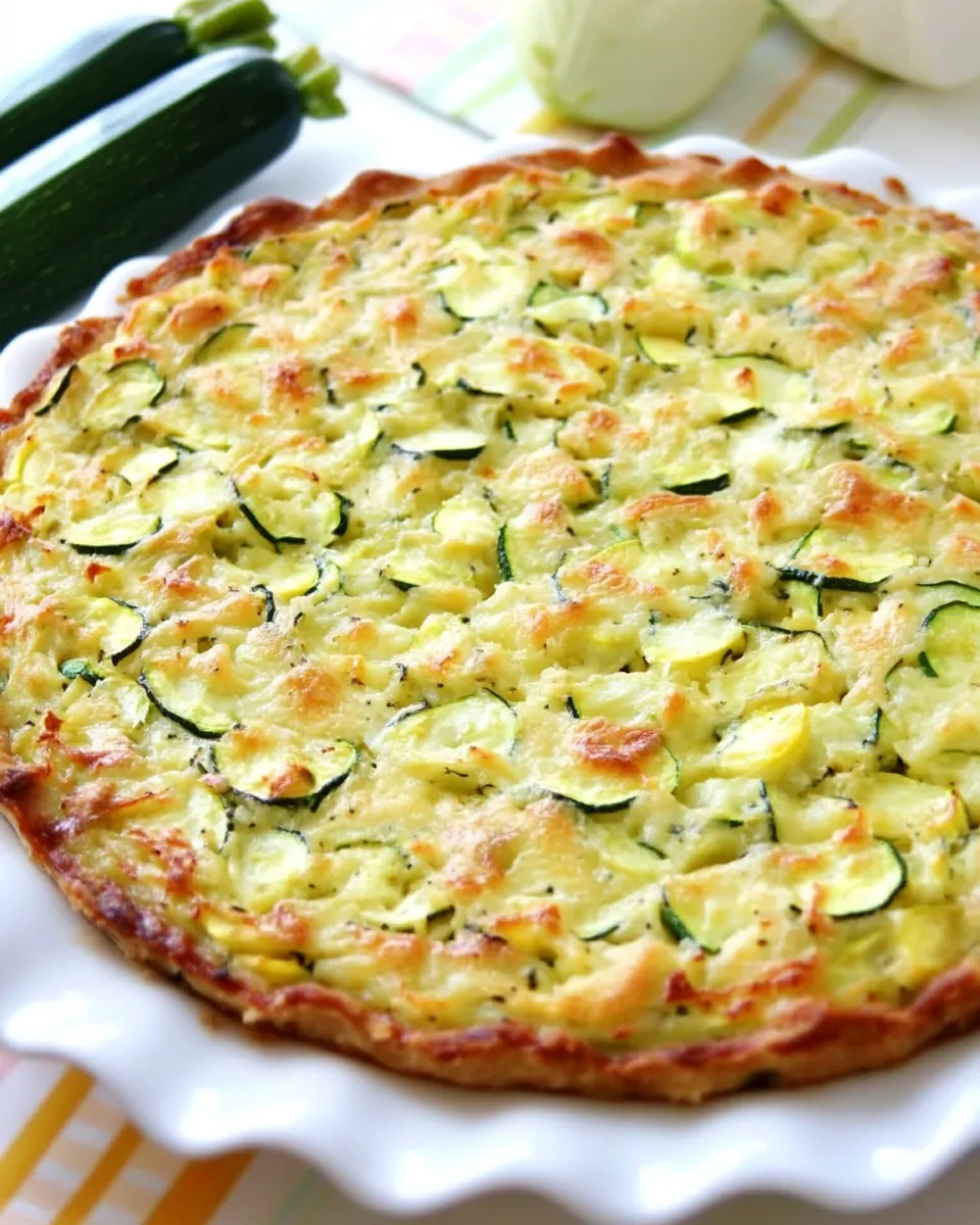 Flourless Zucchini Pie