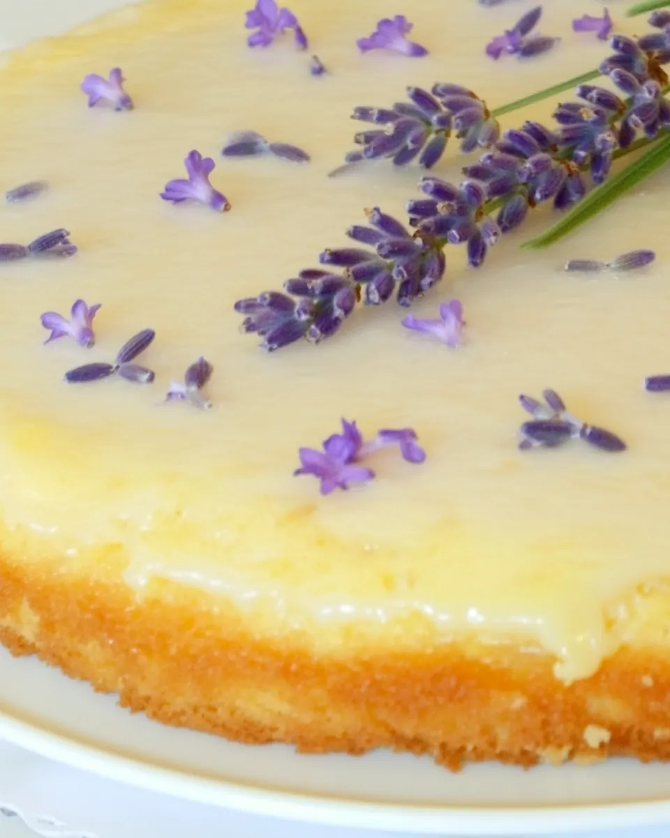 French Lavender Almond Cake