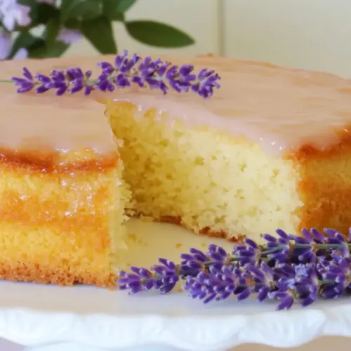 French Lavender Almond Cake