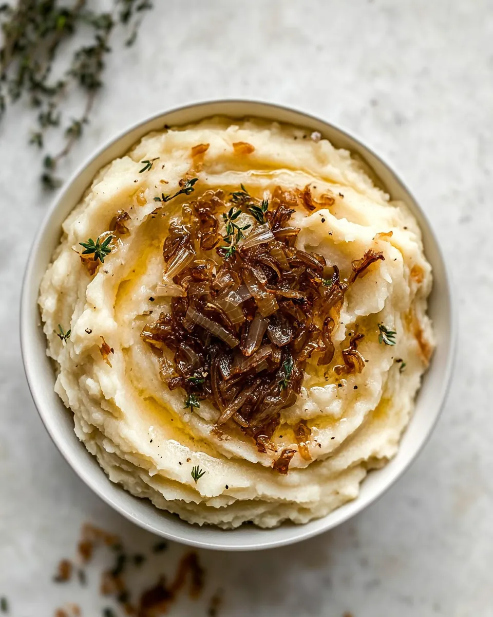 French Onion Mashed Potatoes