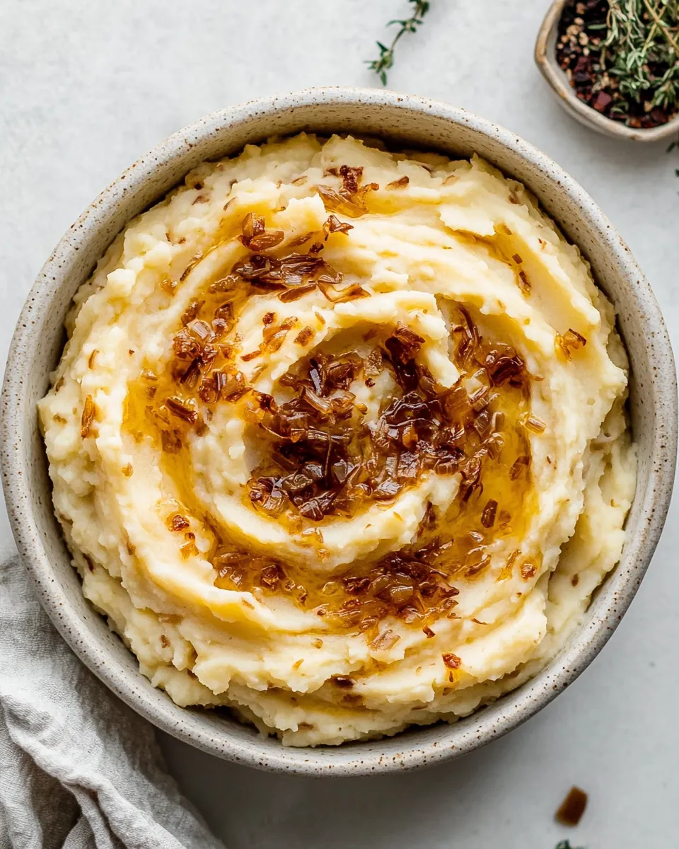French Onion Mashed Potatoes