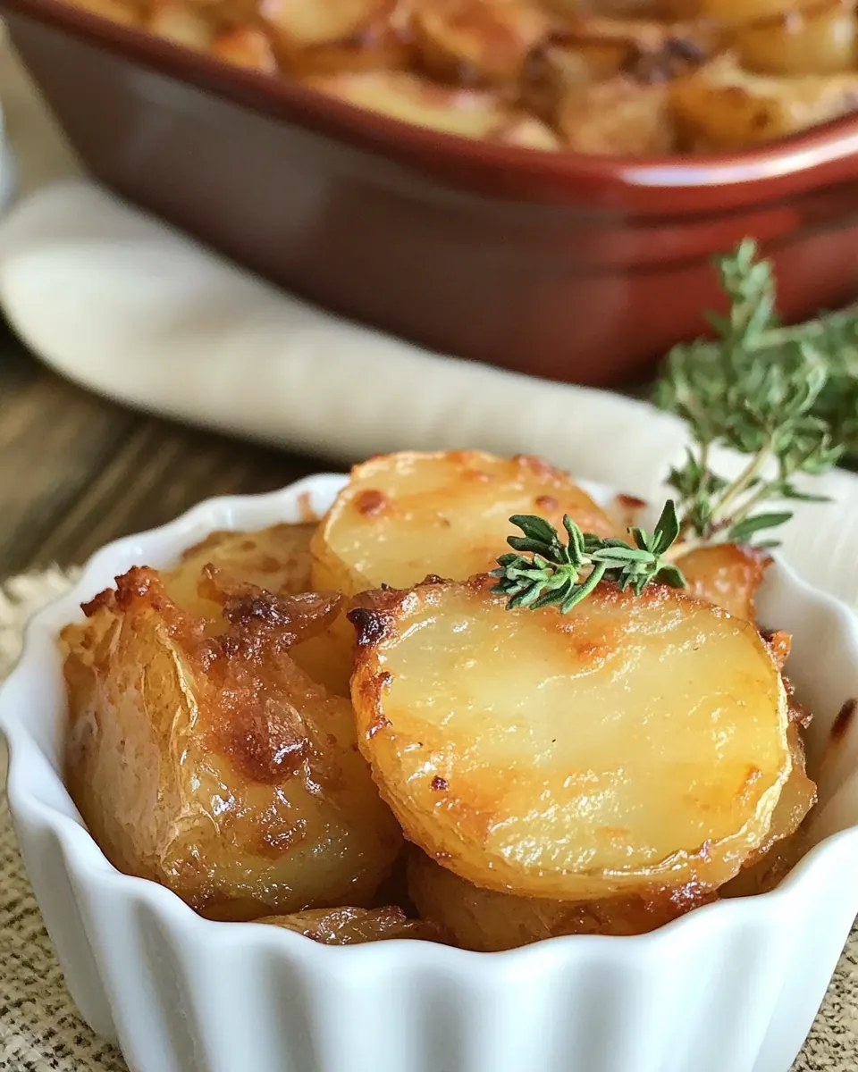 French Onion Oven Potatoes