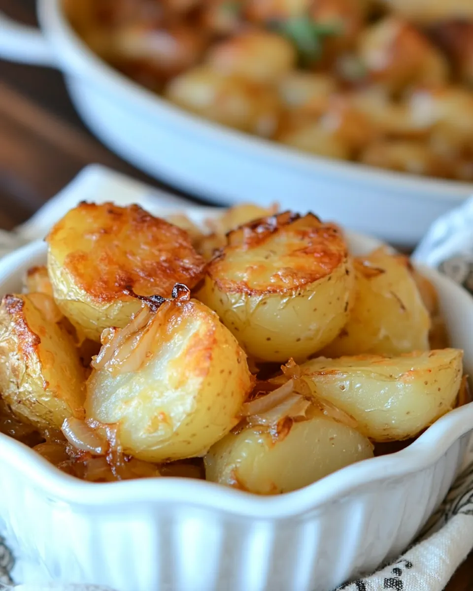 French Onion Oven Potatoes