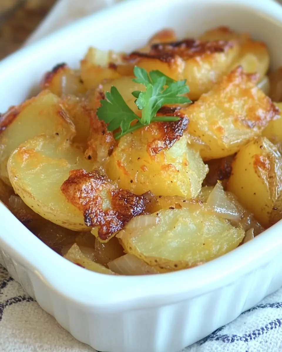 French Onion Oven Potatoes