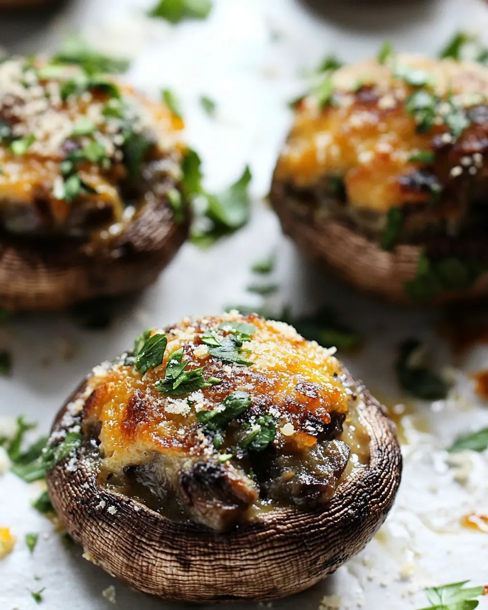French Onion Soup Stuffed Mushrooms Recipe