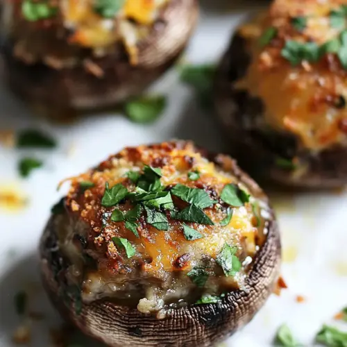 French Onion Soup Stuffed Mushrooms Recipe