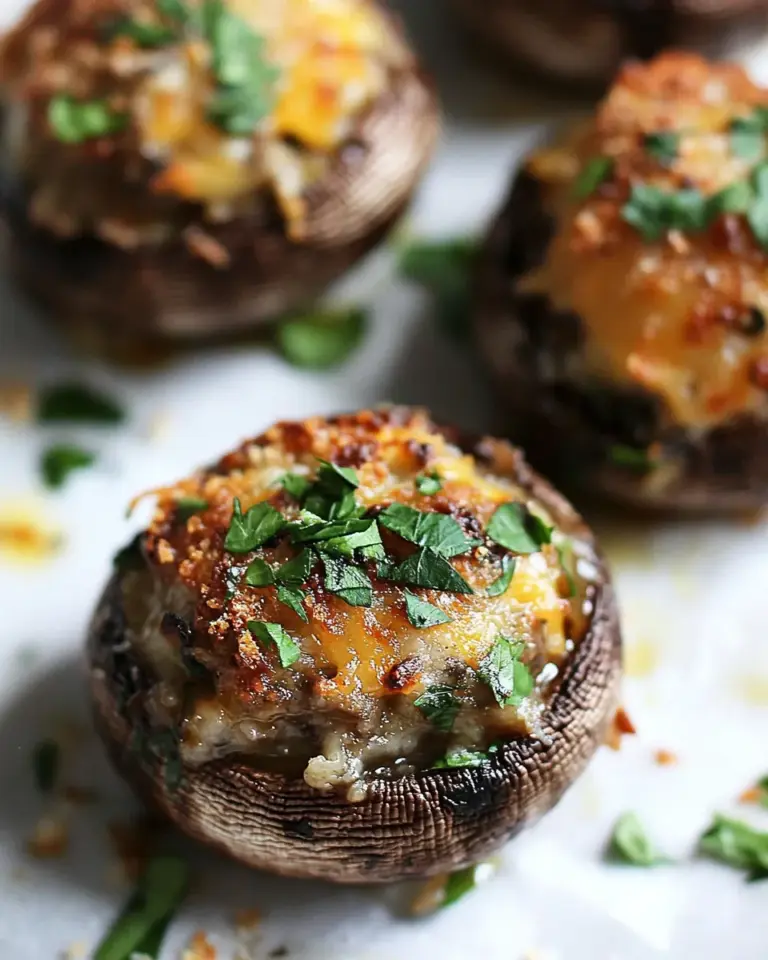 French Onion Soup Stuffed Mushrooms Recipe