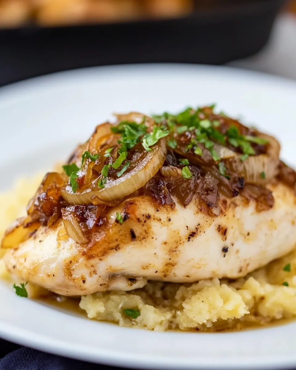 French Onion Stuffed Chicken