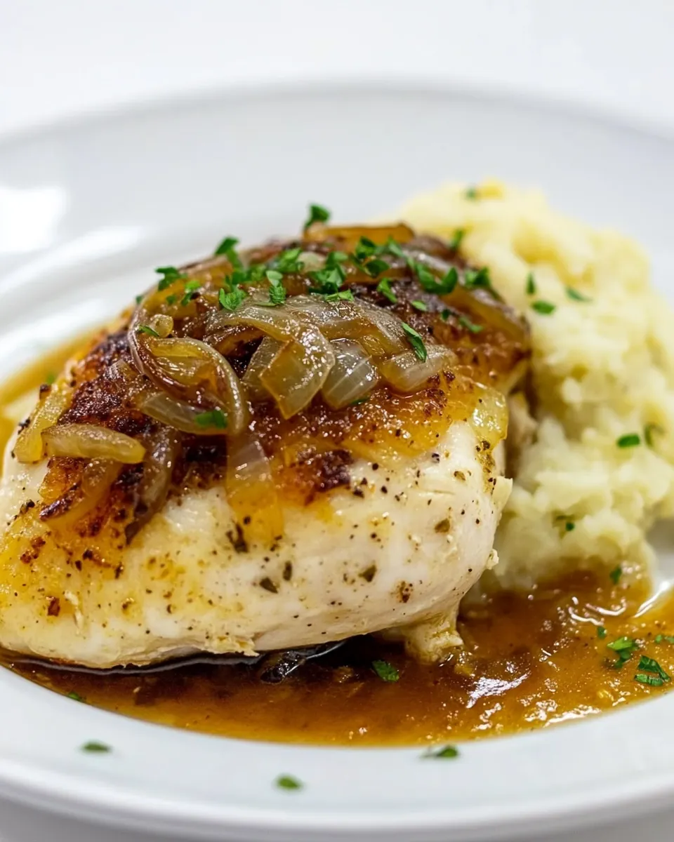 French Onion Stuffed Chicken