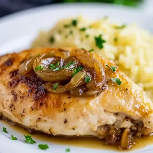 French Onion Stuffed Chicken