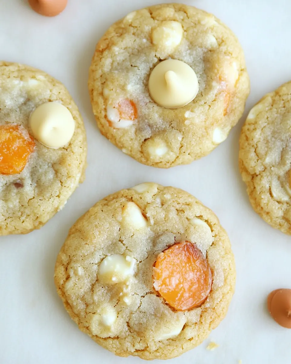 Fresh Apricot and White Chocolate Chip Cookies