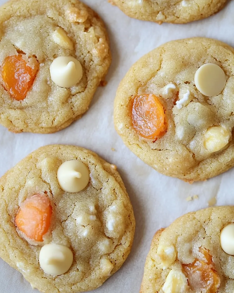 Fresh Apricot and White Chocolate Chip Cookies