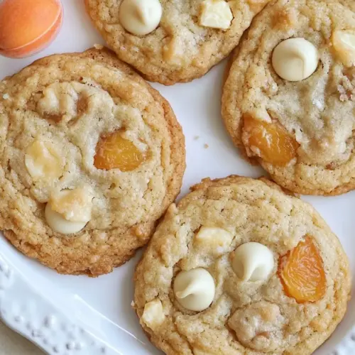 Fresh Apricot and White Chocolate Chip Cookies