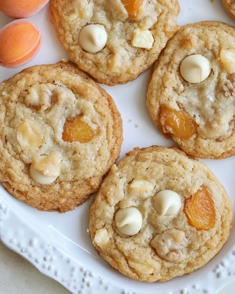 Fresh Apricot and White Chocolate Chip Cookies