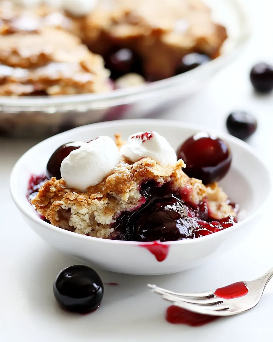 Fresh Cherry Cobbler