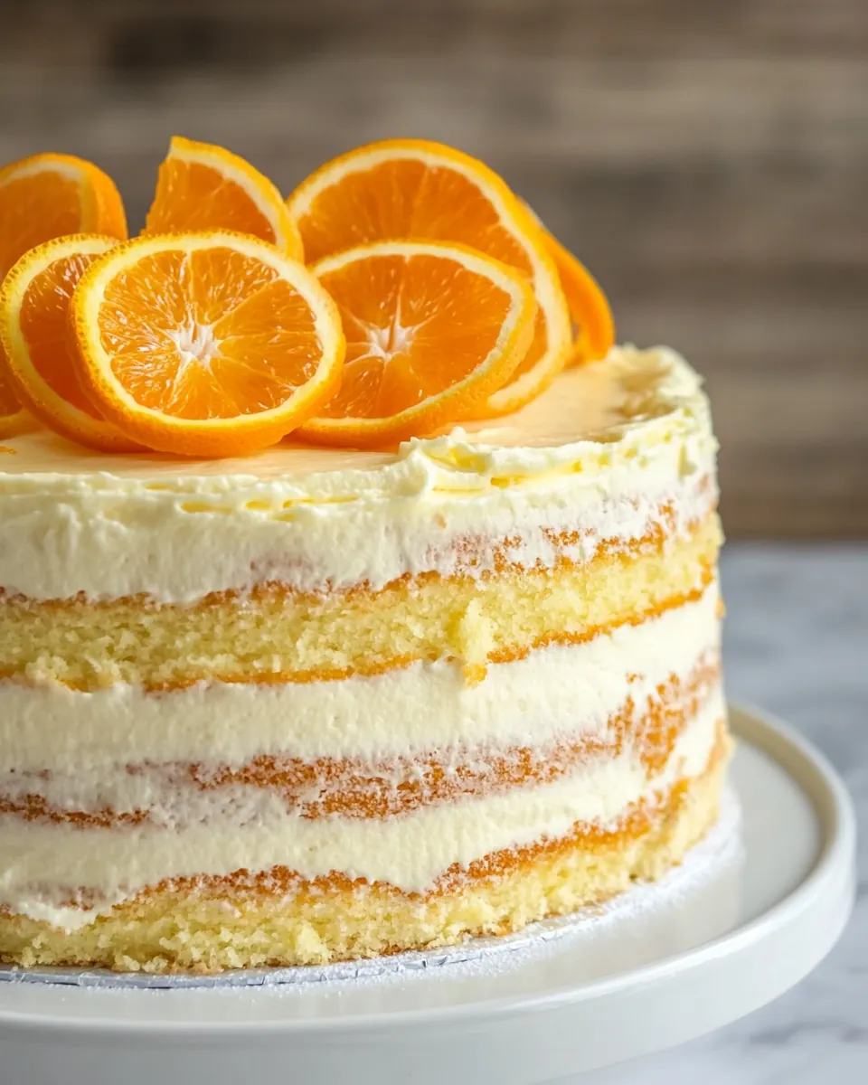 Fresh Orange Layer Cake