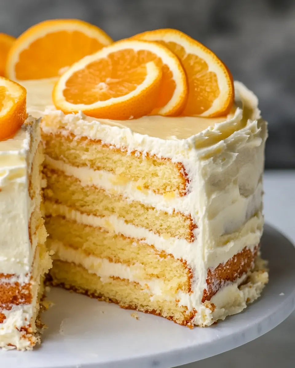 Fresh Orange Layer Cake